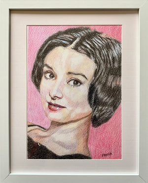 Audrey Hepburn pencil on paper by Stella Tooth