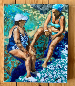 Back and forth in Ischia by Stella Tooth Oil Painting