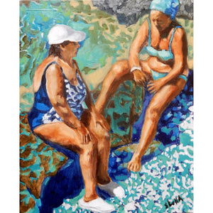 Back and forth in Ischia by Stella Tooth Oil Painting