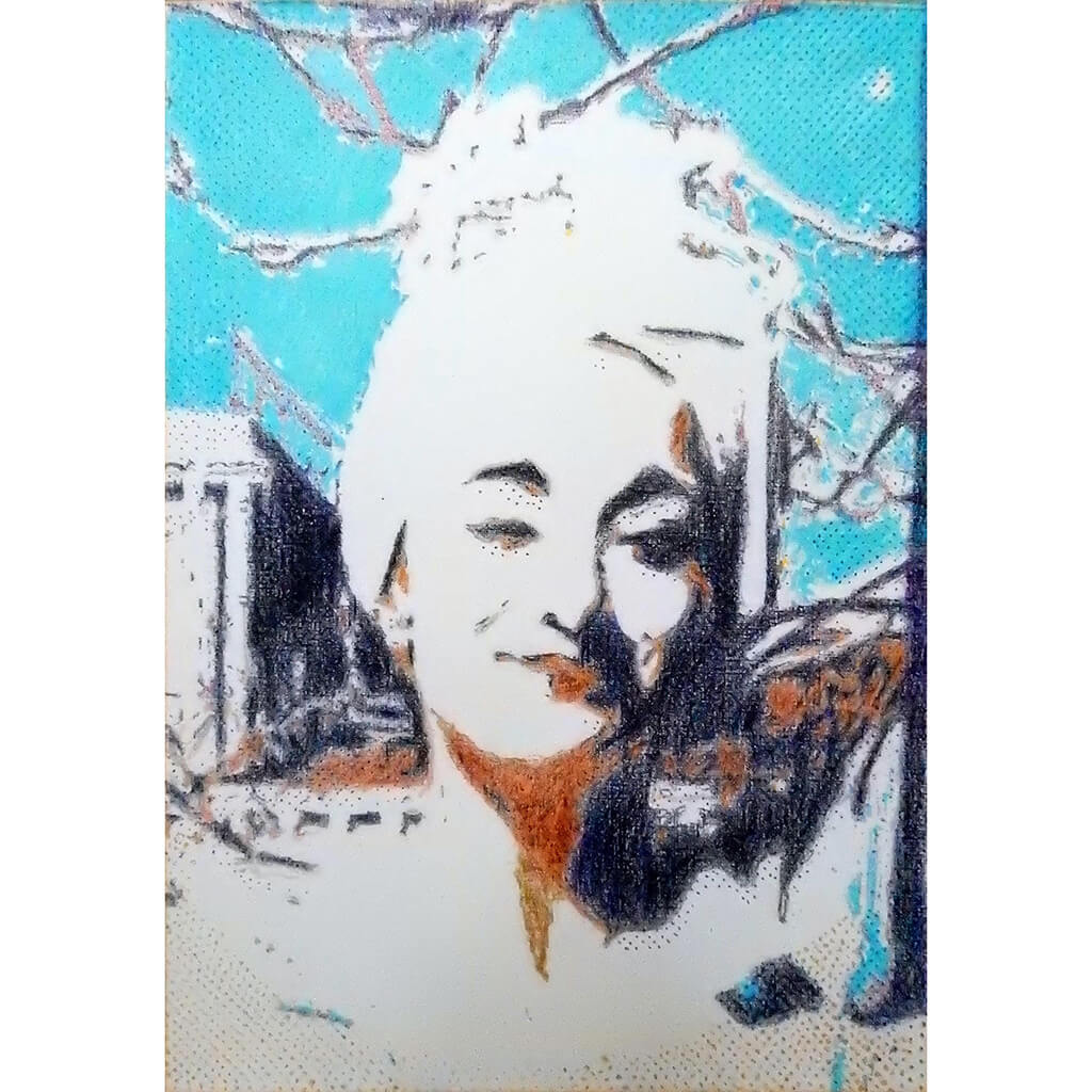 Bias vs Openness the tightrope original mixed media artwork by Stella Tooth