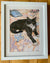 The Black and White Cat pet portrait by Stella Tooth