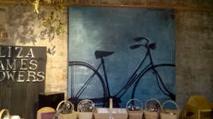 Blue Bike by Sarita Keeler Acrylic