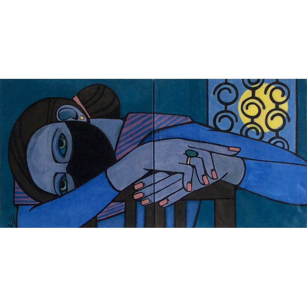 Blue Fugue (Isolation series) by Linda Samson