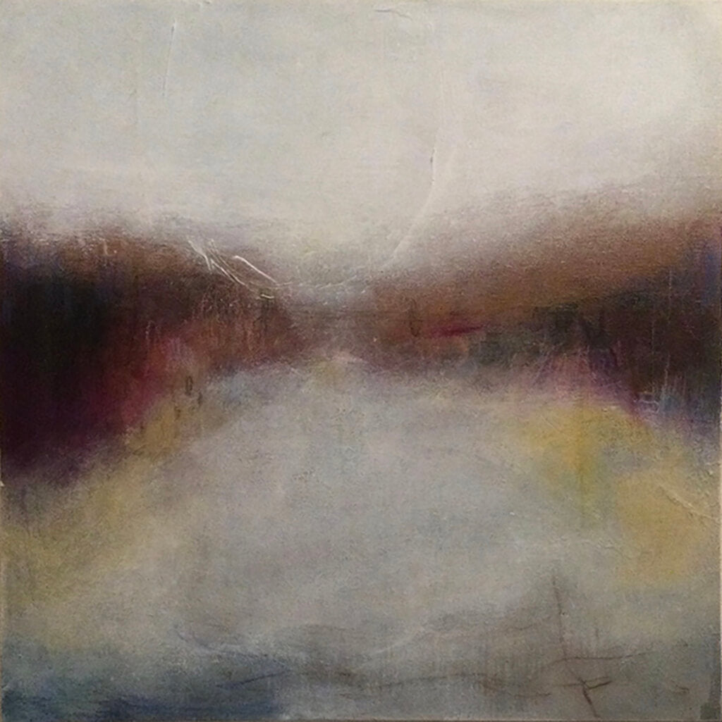 In The Distance by Carol Edgar Acrylic painting on cradled wooden panel