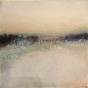Winter I by Carol Edgar Acrylic painting on cradled wooden panel