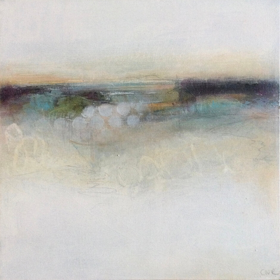 Winter II by Carol Edgar Acrylic painting on cradled wooden panel