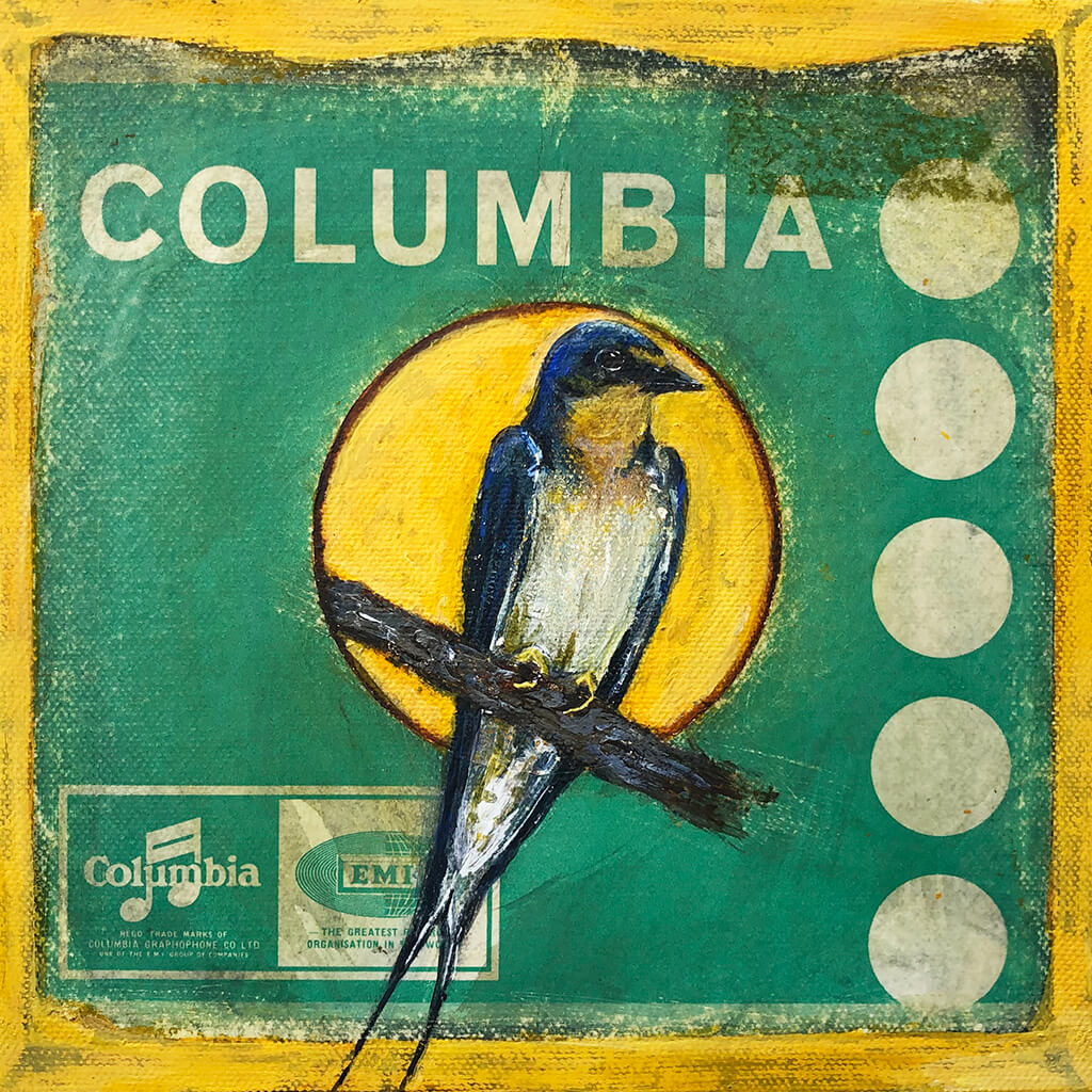 Columbia original acrylic mixed media artwork by Sarita Keeler