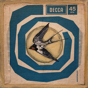 Decca Swallow by Sarita Keeler original acrylic mixed media artwork by Sarita Keeler