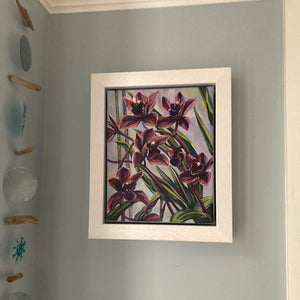 Deep Red Orchids by Mary Leach