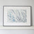 Denham Grasses in Stone & Hague Blue by Sarah Knight Framed