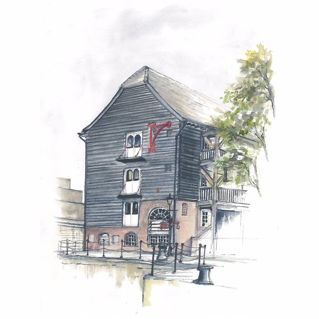 Dickens-Inn-St-Katherines-Dock-London-by-Ed-J-Bucknall-
