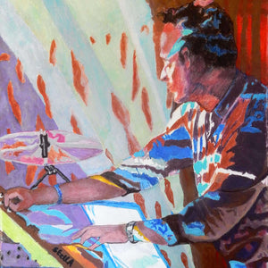Dom Beken of the Saucerful of Secrets by Stella Tooth Detail
