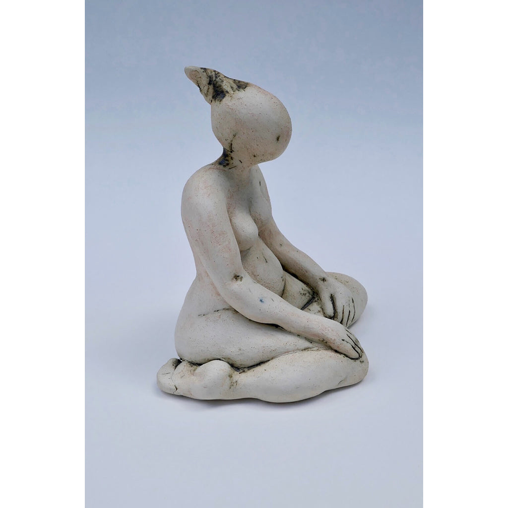 Figurine on a White Cube by Ruty Benjamini Side