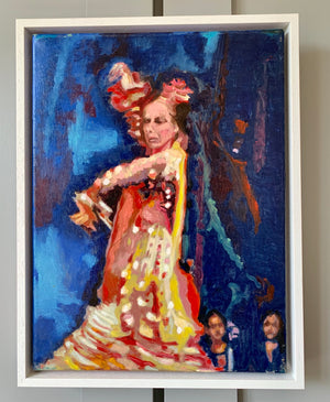 Flamenco dancer oil on canvas by London artist Stella Tooth