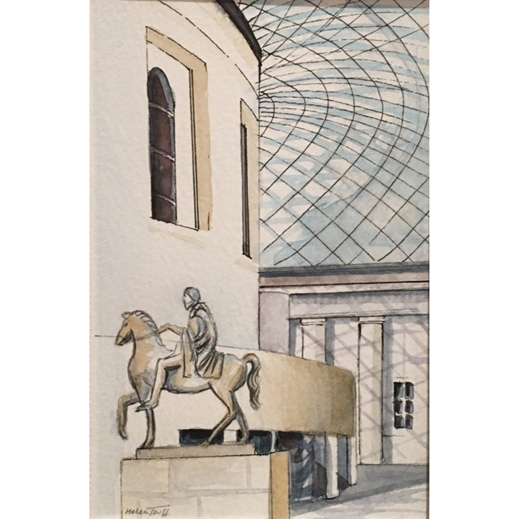 Statue at The British Museum by Helen Trevisiol Duff