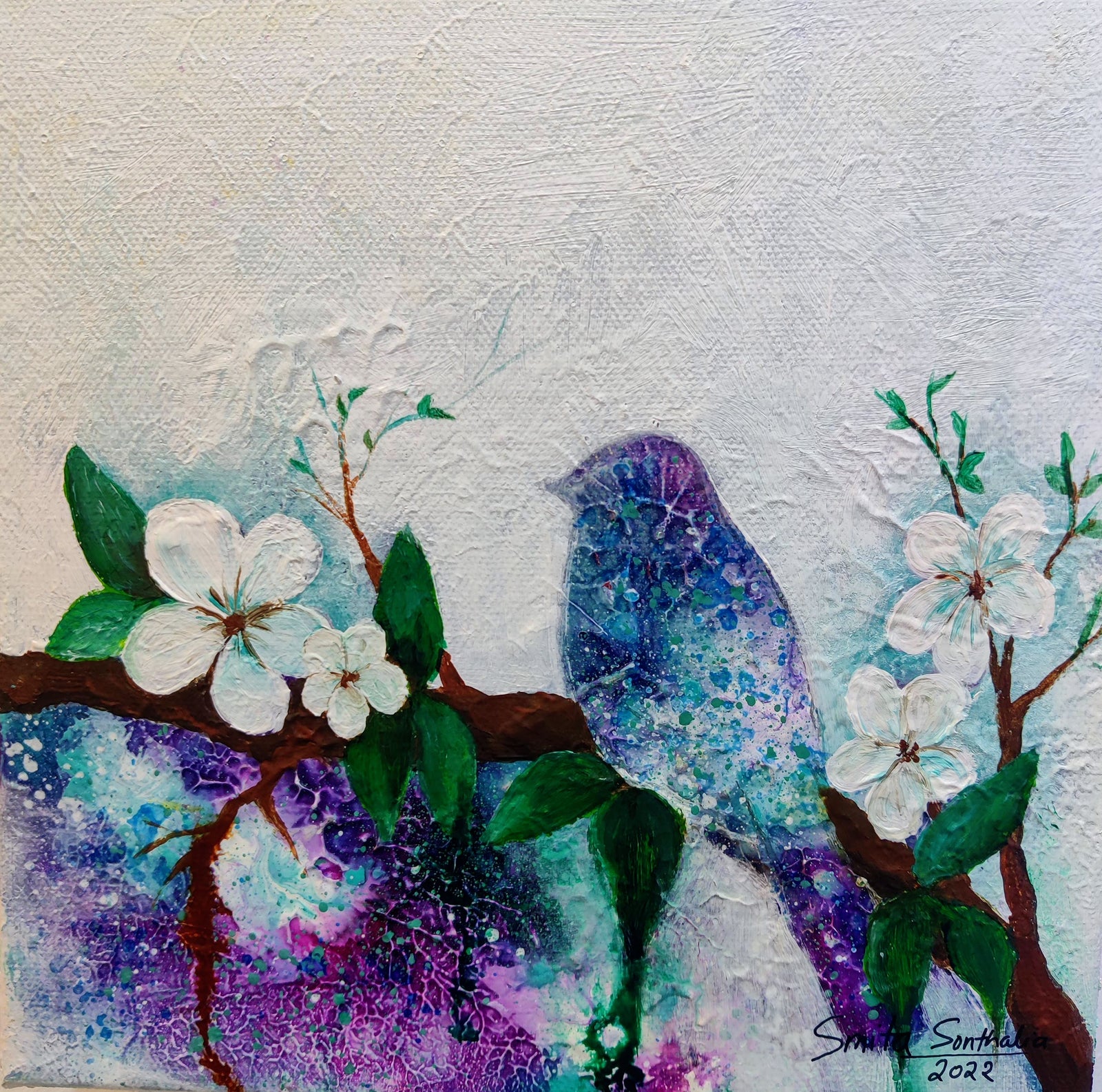 Pacificia II original acrylic painting by Smita Sonthalia