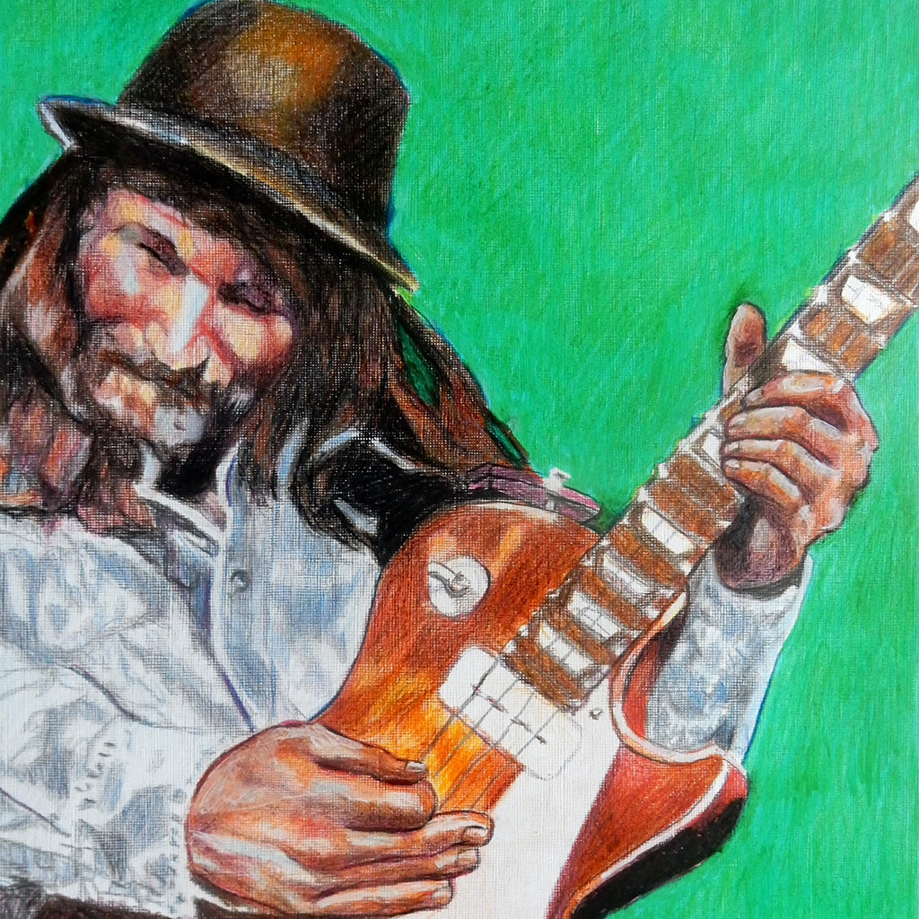 Jack J Hutchinson mixed media on paper by Stella Tooth