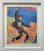 Jailhouse Rock oil on canvas painting of singer Elvis Presley by Stella Tooth display