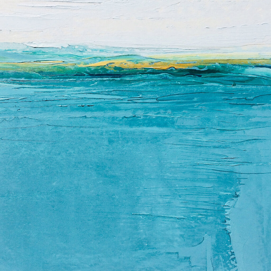 Landscape in Welsh Teal by Sarah Knight