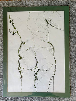 Life Drawing Ink by Stella Tooth in Mount