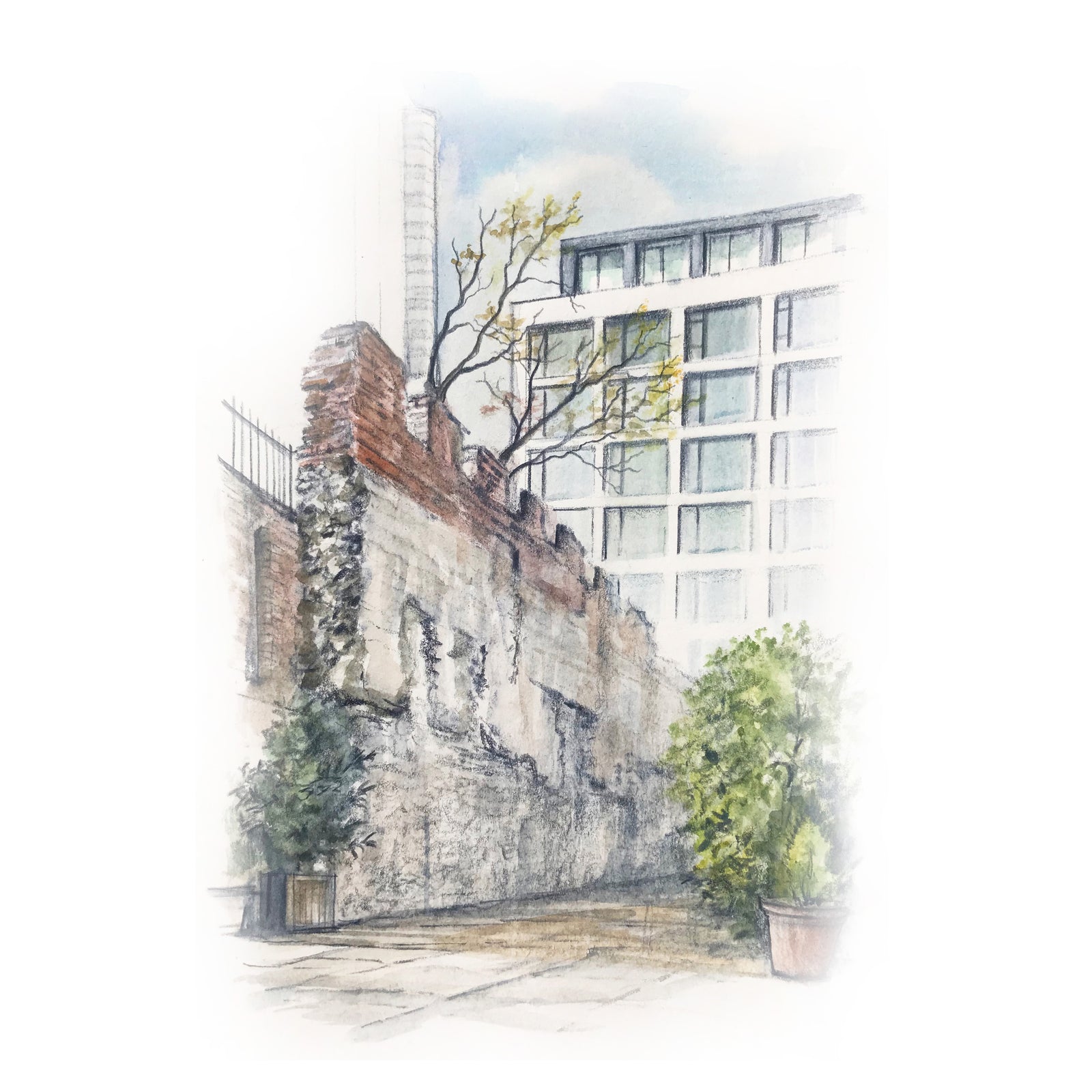 London City Wall by Ed J Bucknall — Fine Art Print