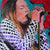 Lynne Jackaman musician and singer performing at the Half Moon Putney mixed media drawing on paper artwork by Stella Tooth Detail
