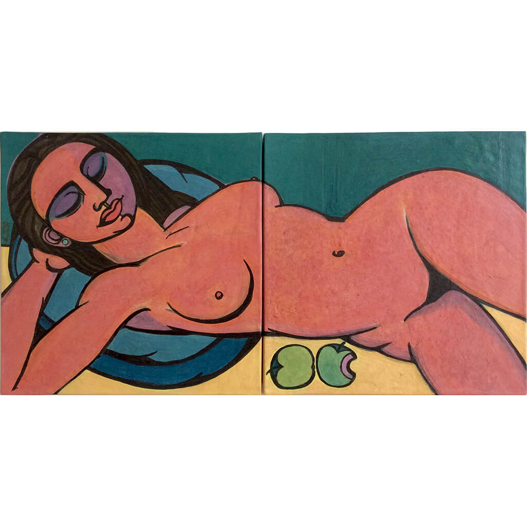 Majia with Apples by Linda Samson