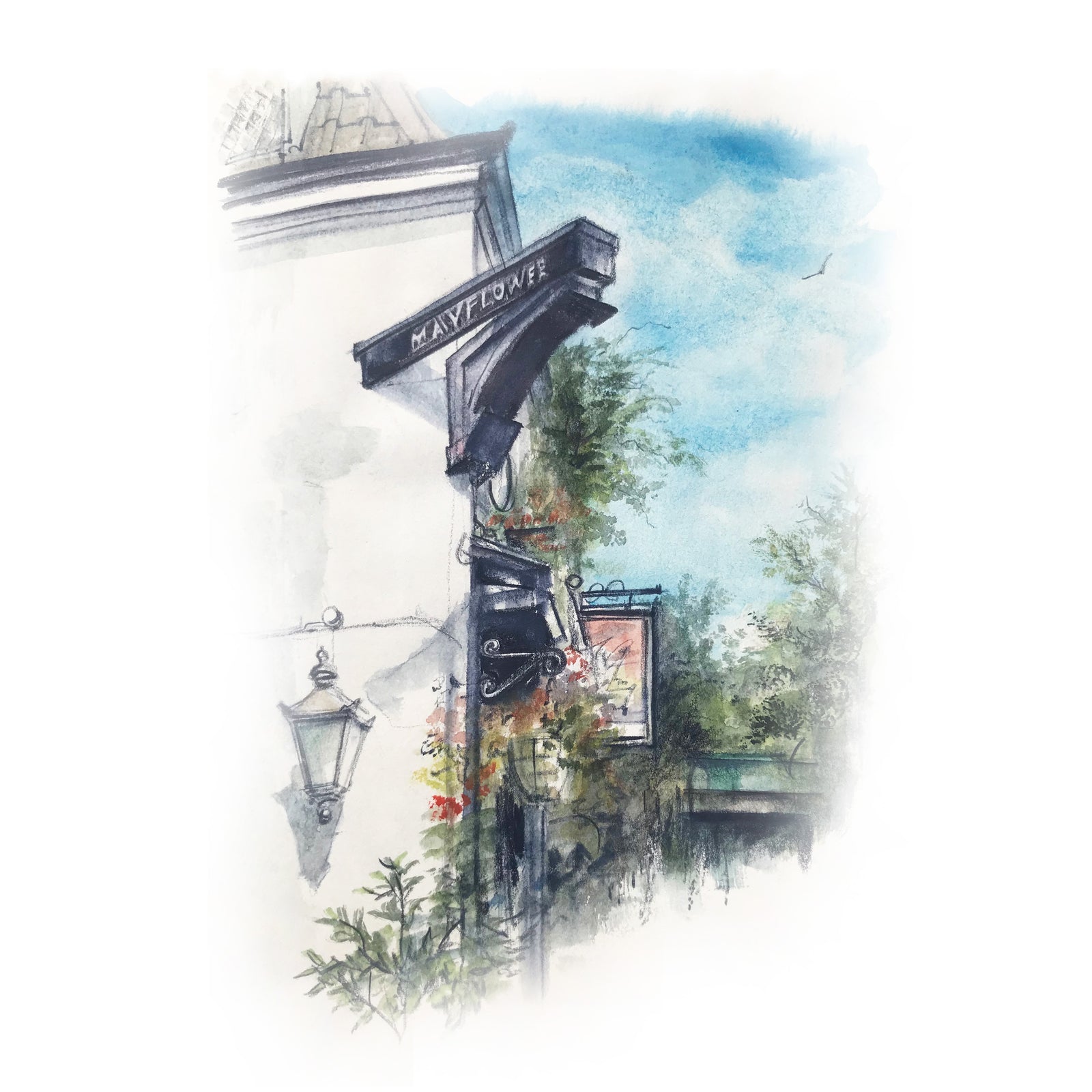 Mayflower Pub by Ed J Bucknall — Fine Art Print