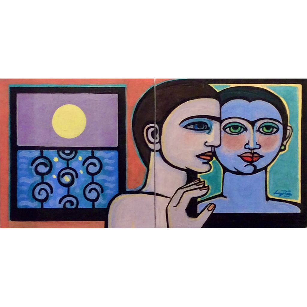 My Last Duchess by Linda Samson Ceramic Tile Painting