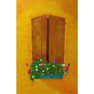 Primavera - window painting by Smita Sonthalia