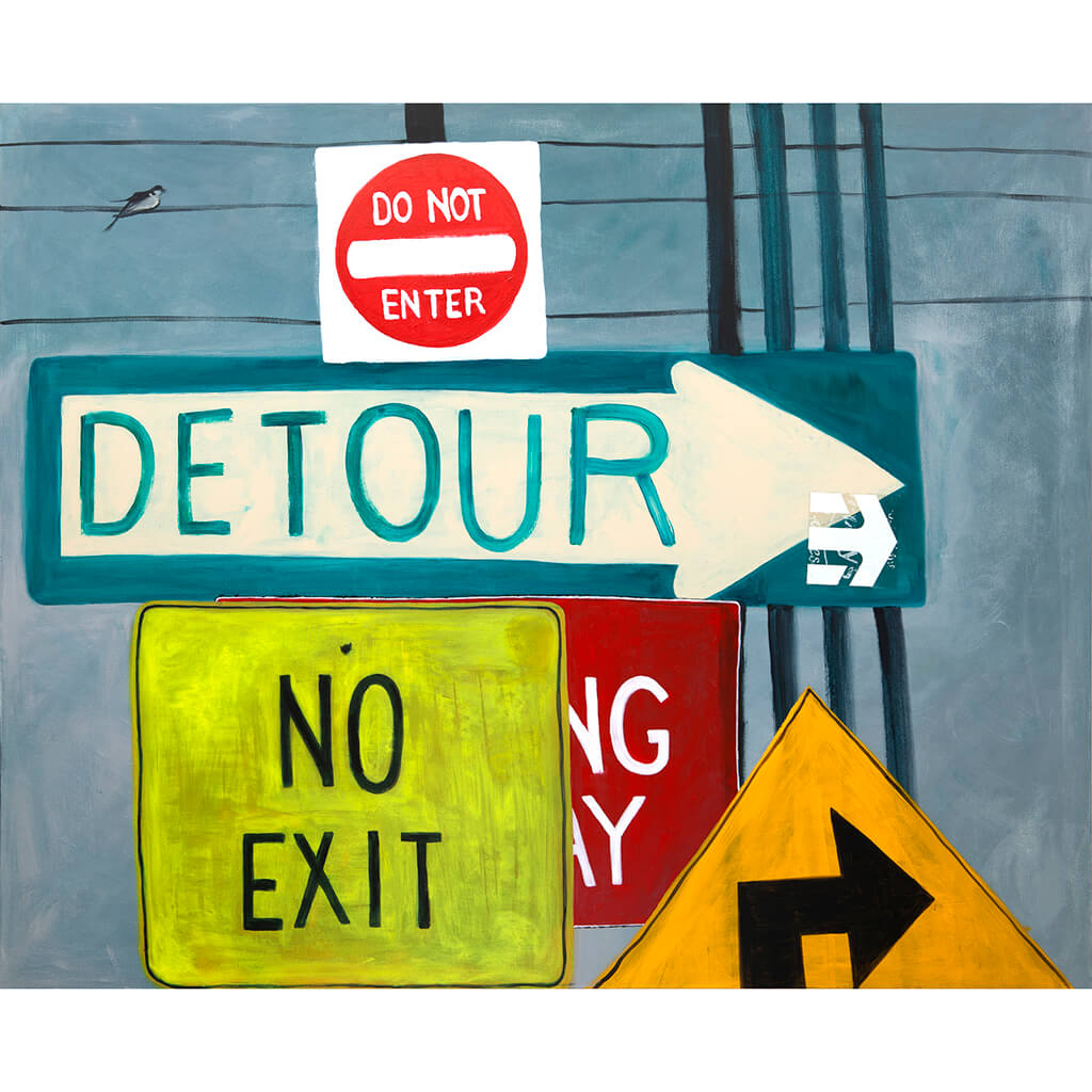 No Way Out by Sarita Keeler Mixed Media Acrylic