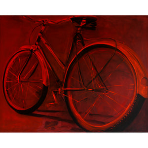 Red Bike by Sarita Keeler Acrylic