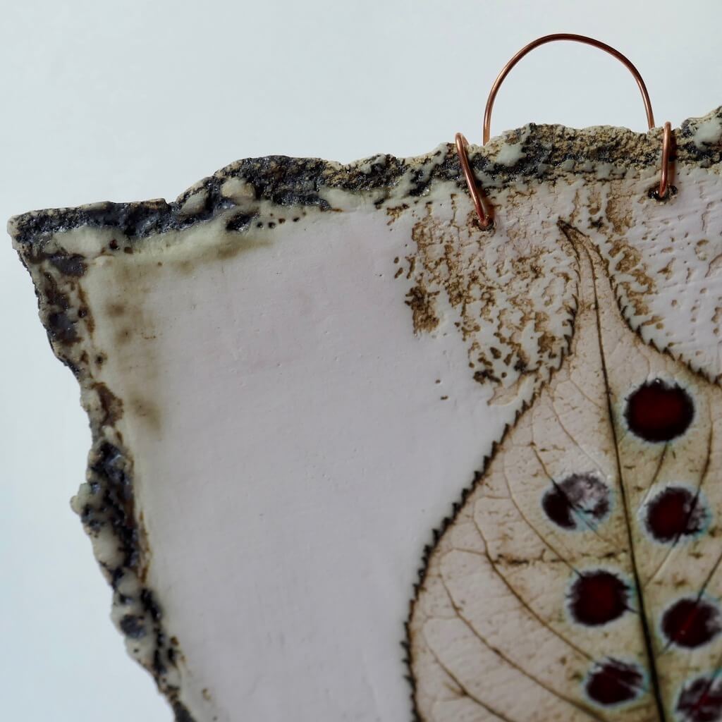 Red Leaf Imprint by Ruty Benjamini Detail