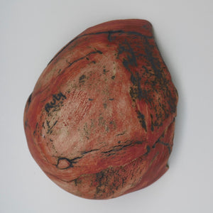 Red Shell by Ruty Benjamini Ceramic Artist Underside