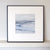 Seascape in Lismer Blue by Sarah Knight. An original semi-abstract mini oil seascape of calm seas in blue, green and grey with optional frame