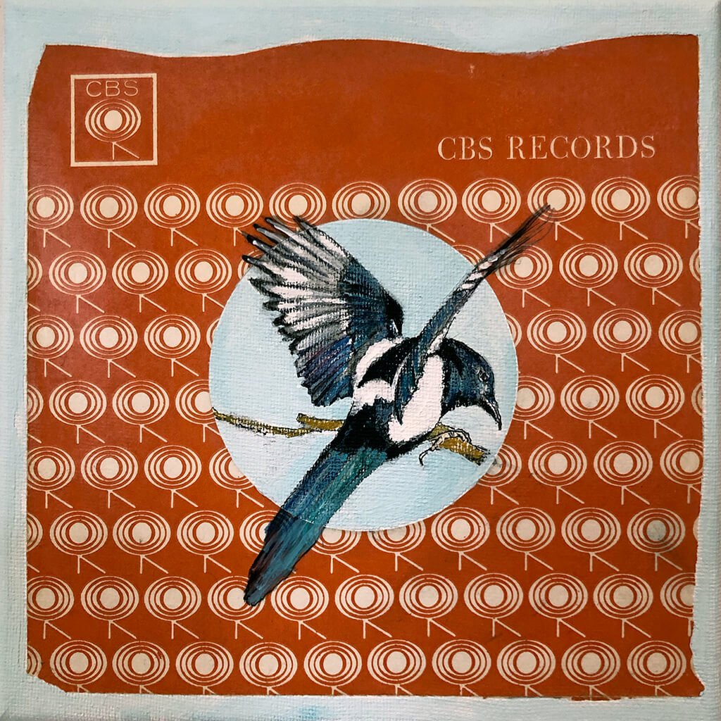 The Sound of Today 1 original acrylic mixed media artwork by Sarita Keeler