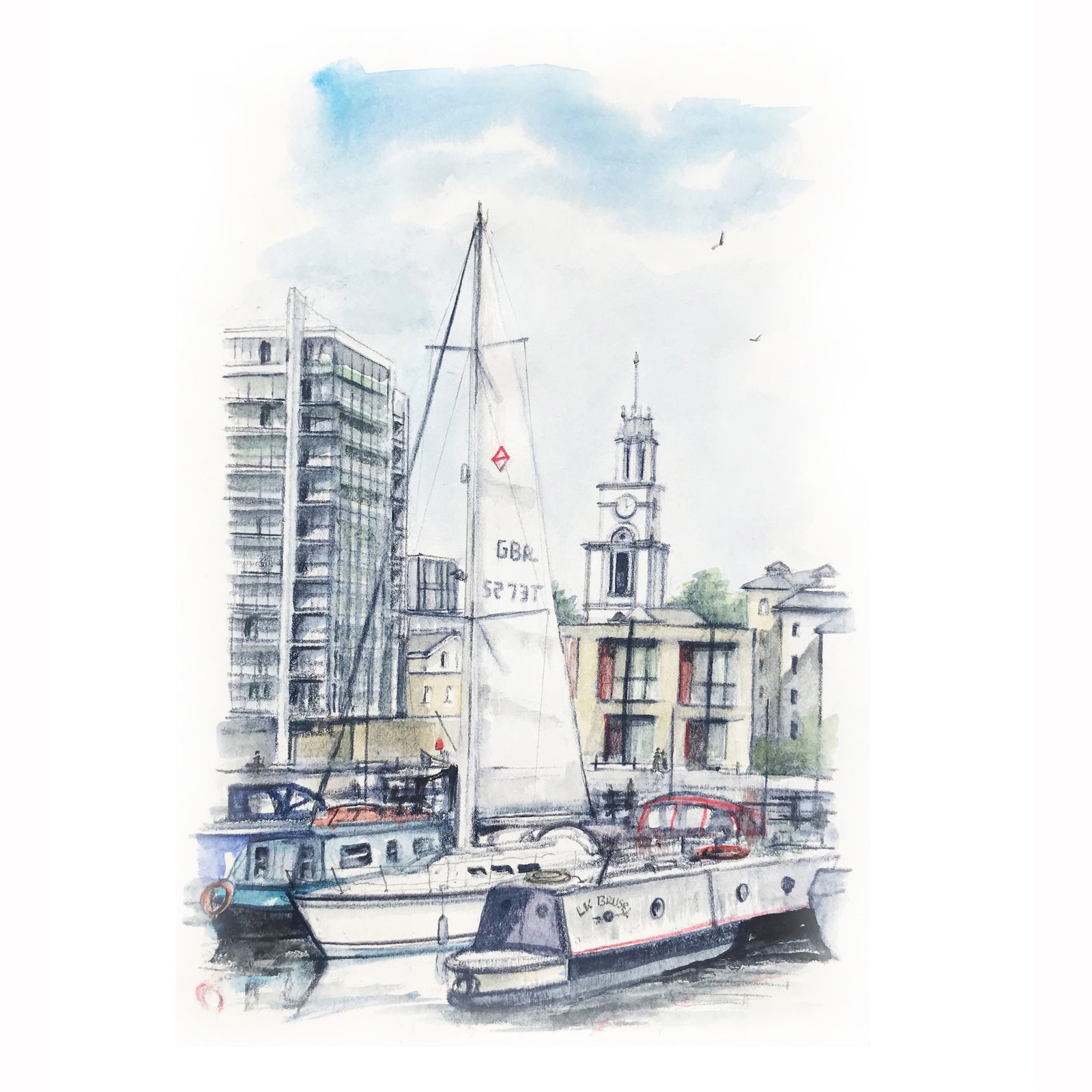 Limehouse Basin by Ed J Bucknall — Fine Art Print