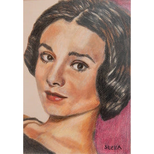 Audrey Hepburn Pastel Artwork by Stella Tooth