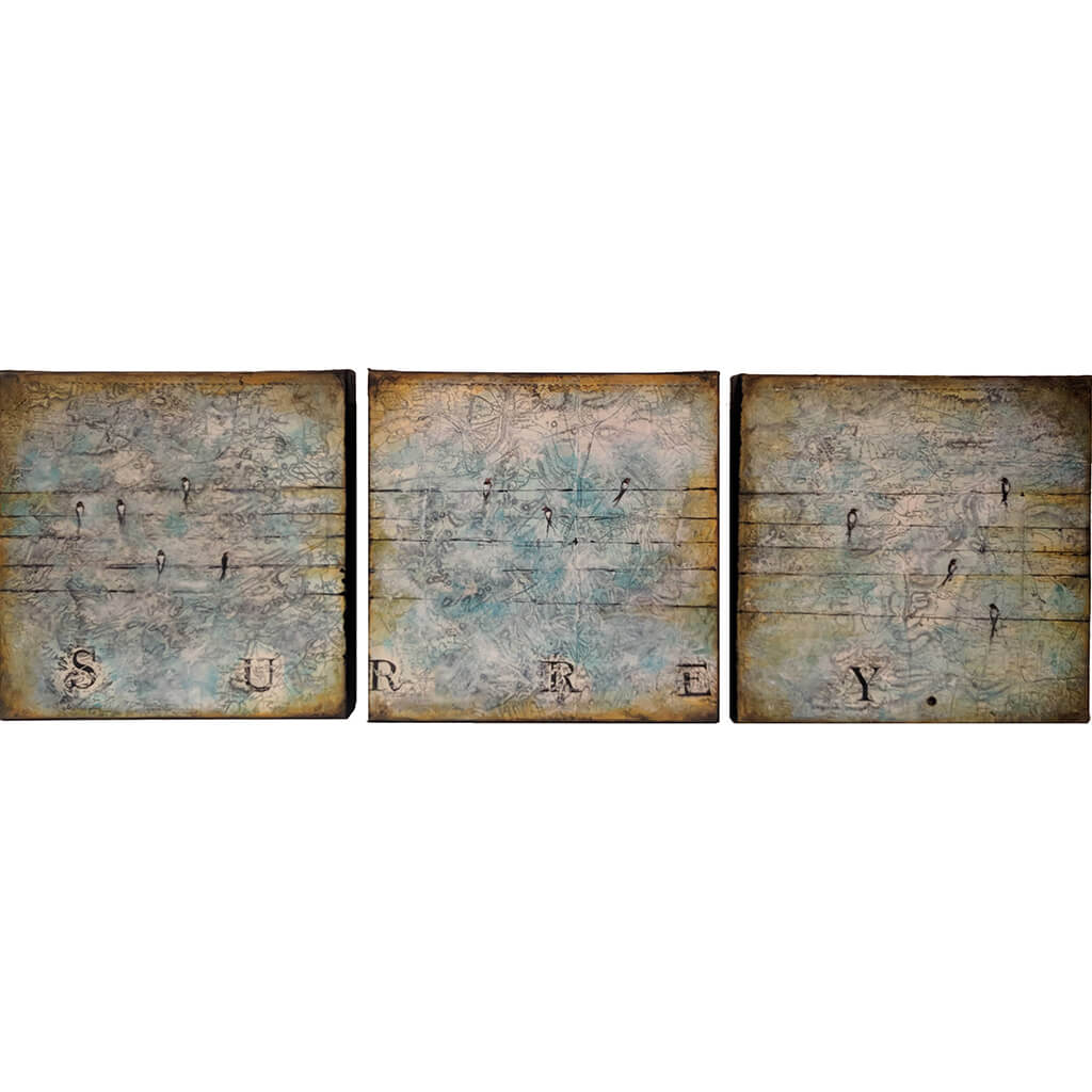 Surrey by Sarita Keeler Acrylic Triptych
