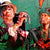 The Selecter ska band musicians performing at a show in London original artwork oil on canvas painting by Stella Tooth artist detail
