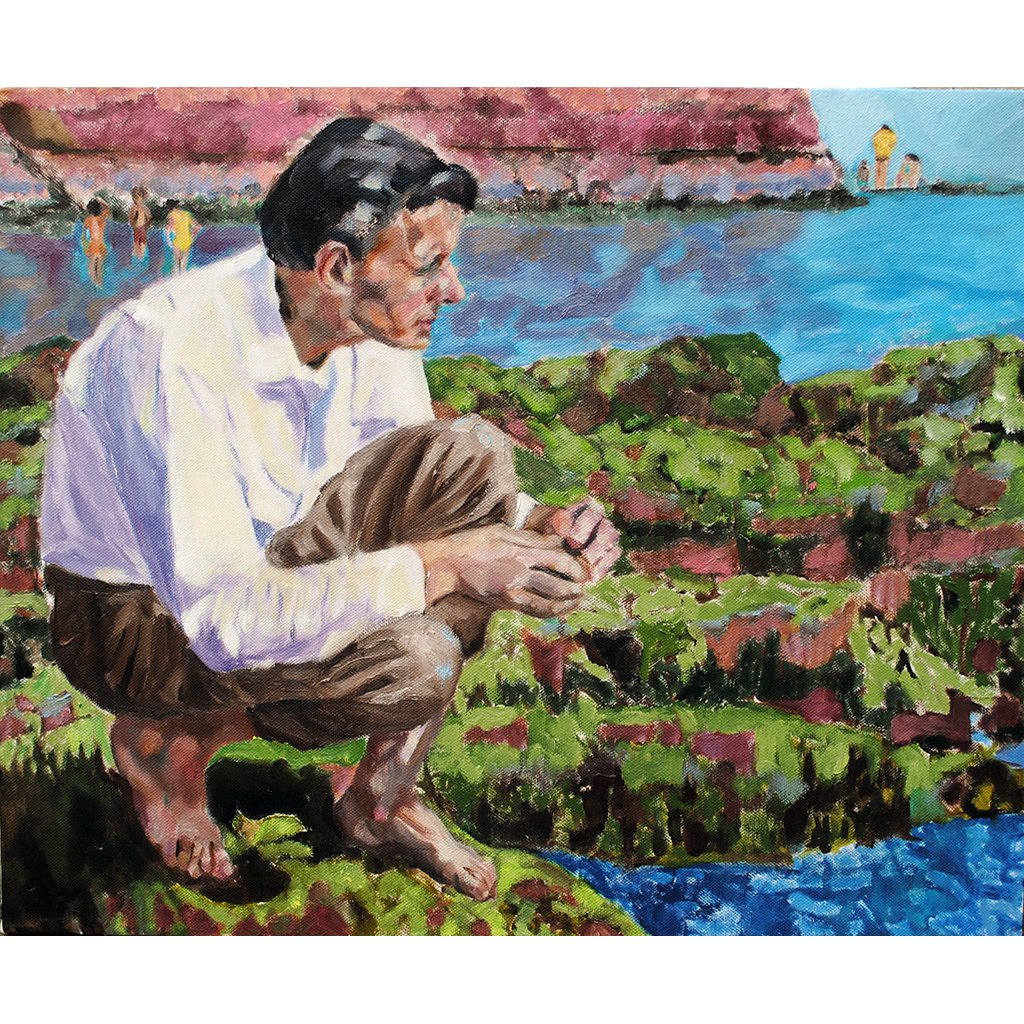 The pebble oil on canvas by Stella Tooth