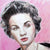 Vivien Leigh actress portrait pencil on paper in pink and black by London based artist Stella Tooth detail