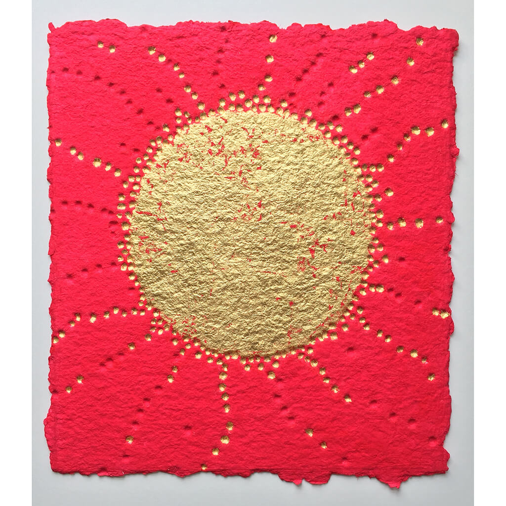 Zen by Gill Hickman Textural Artist Mixed Media